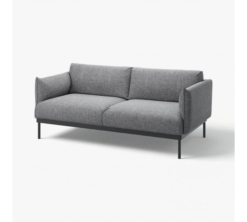 Sofa 2-osobowa, Lejde szary-czarny ÄPPLARYD 205.062.25
