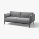 Sofa 2-osobowa, Lejde szary-czarny ÄPPLARYD 205.062.25