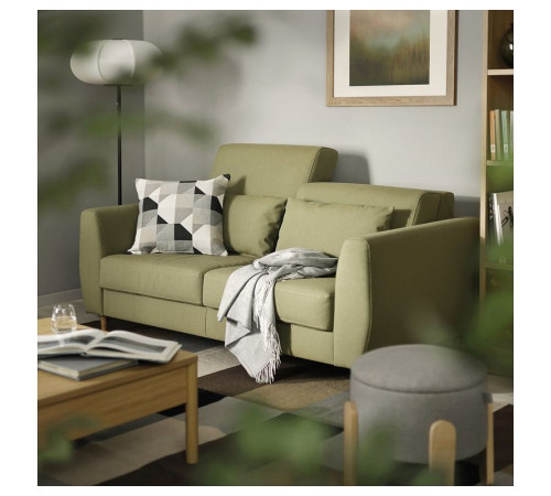 Sofa 2-osobowa, Vissle żółtozielony SLATORP 205.943.64