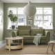 Sofa 2-osobowa, Vissle żółtozielony SLATORP 205.943.64