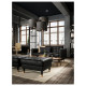 Sofa dwuosobowa, Grann/Bomstad czarny/drewno LANDSKRONA 290.317.46