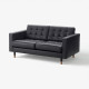 Sofa dwuosobowa, Grann/Bomstad czarny/drewno LANDSKRONA 290.317.46