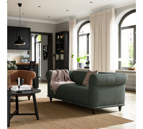 Sofa 2-osobowa, Lejde szary/zielony/brązowy VISKAFORS 294.432.62
