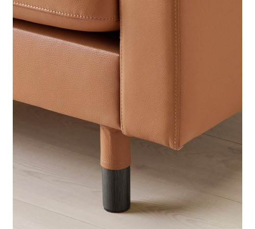 Sofa 2-osobowa, Grann/Bomstad złoto-brązowy/drewno/czarny LANDSKRONA 294.442.09