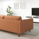 Sofa 2-osobowa, Grann/Bomstad złoto-brązowy/drewno/czarny LANDSKRONA 294.442.09