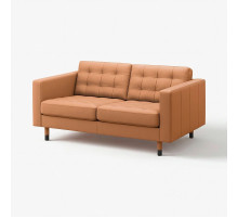 Sofa 2-osobowa, Grann/Bomstad złoto-brązowy/drewno/czarny LANDSKRONA 294.442.09