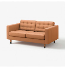 Sofa 2-osobowa, Grann/Bomstad złoto-brązowy/drewno/czarny LANDSKRONA 294.442.09