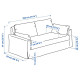 Sofa 2-osobowa, Tallmyra niebieski HYLTARP 295.149.09