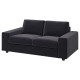 Sofa 2-osobowa, z szerokimi podłokietnikami/Djuparp ciemnoszary VIMLE 394.326.73