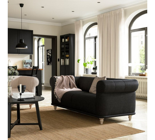 Sofa 2-osobowa, Lejde antracyt/brzoza VISKAFORS 394.432.09