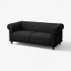 Sofa 2-osobowa, Lejde antracyt/brązowy VISKAFORS 394.432.52