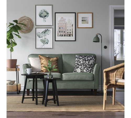 Sofa 2-osobowa, Hemmesta szarozielony EKHOLMA 395.799.19