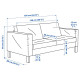 Sofa dwuosobowa, Gunnared beżowy SALTSJÖBADEN 395.999.17