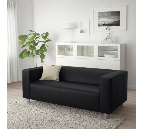 Sofa 2-osobowa, Bomstad czarny KLIPPAN 403.993.14