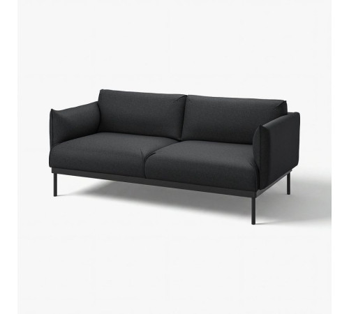 Sofa 2-osobowa, Gunnared czarny/szary ÄPPLARYD 405.750.29