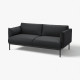 Sofa 2-osobowa, Gunnared czarny/szary ÄPPLARYD 405.750.29