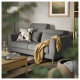Sofa 2-osobowa, Hakebo ciemnoszary SLATORP 405.943.77