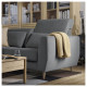 Sofa 2-osobowa, Hakebo ciemnoszary SLATORP 405.943.77