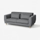 Sofa 2-osobowa, Hakebo ciemnoszary SLATORP 405.943.77