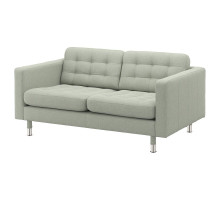 Sofa 2-osobowa, Gunnared jasnozielony/metal LANDSKRONA 492.702.84