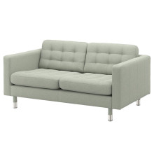 Sofa 2-osobowa, Gunnared jasnozielony/metal LANDSKRONA 492.702.84