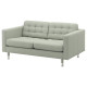 Sofa 2-osobowa, Gunnared jasnozielony/metal LANDSKRONA 492.702.84