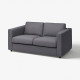Sofa 2-osobowa, Gunnared średnioszary VIMLE 493.989.75
