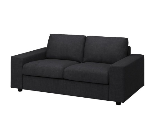 Sofa 2-osobowa, z szerokimi podłokietnikami/Hillared antracyt VIMLE 494.327.62