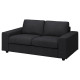 Sofa 2-osobowa, z szerokimi podłokietnikami/Hillared antracyt VIMLE 494.327.62