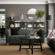 Sofa 2-osobowa, Lejde/szary/zielony brzoza VISKAFORS 494.432.18