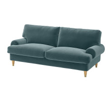 Sofa dwuosobowa, Alhamn ciemny szaroniebieski VALNÄS 496.153.23