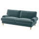 Sofa dwuosobowa, Alhamn ciemny szaroniebieski VALNÄS 496.153.23