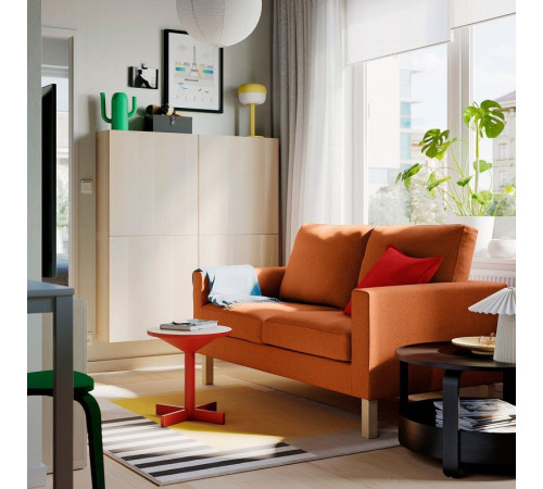 Sofa dwuosobowa, Vittangi jasnobeżowy/biały SALTSJÖBADEN 496.227.62