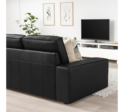 Sofa 2-osobowa, Grann/Bomstad czarny KIVIK 505.195.18