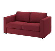 Sofa 2-osobowa, Lejde czerwony/brązowy VIMLE 594.344.02