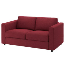 Sofa 2-osobowa, Lejde czerwony/brązowy VIMLE 594.344.02
