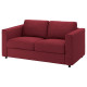 Sofa 2-osobowa, Lejde czerwony/brązowy VIMLE 594.344.02