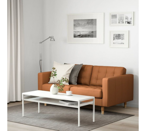 Sofa 2-osobowa, Grann/Bomstad złoto-brązowy/drewno LANDSKRONA 692.702.64