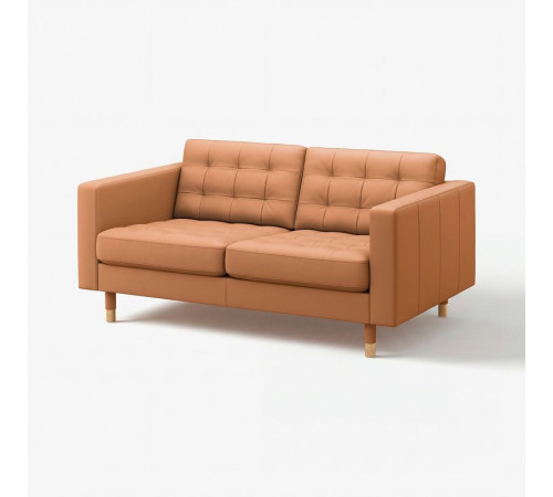 Sofa 2-osobowa, Grann/Bomstad złoto-brązowy/drewno LANDSKRONA 692.702.64