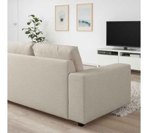 Sofa 2-osobowa, z szerokimi podłokietnikami/Gunnared beżowy VIMLE 694.005.43