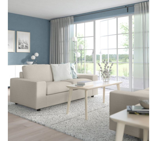 Sofa 2-osobowa, z szerokimi podłokietnikami/Gunnared beżowy VIMLE 694.005.43