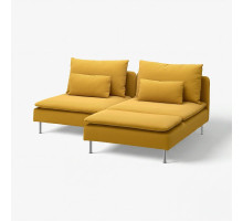 Sofa 2-osobowa z szezlongiem, Kelinge ciemnożółty SÖDERHAMN 696.217.52