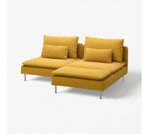 Sofa 2-osobowa z szezlongiem, Kelinge ciemnożółty SÖDERHAMN 696.217.52