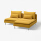 Sofa 2-osobowa z szezlongiem, Kelinge ciemnożółty SÖDERHAMN 696.217.52