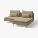 Sofa 2-osobowa z szezlongiem, Johanneshov brązowobeżowy SÖDERHAMN 696.217.71