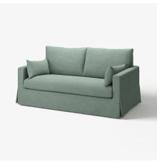 Двухместный диван Hemmesta серо-зеленого цвета HYLTARP 795.148.98