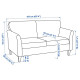 Sofa 2-osobowa, Kilanda jasnobeżowy EKHOLMA 795.355.89