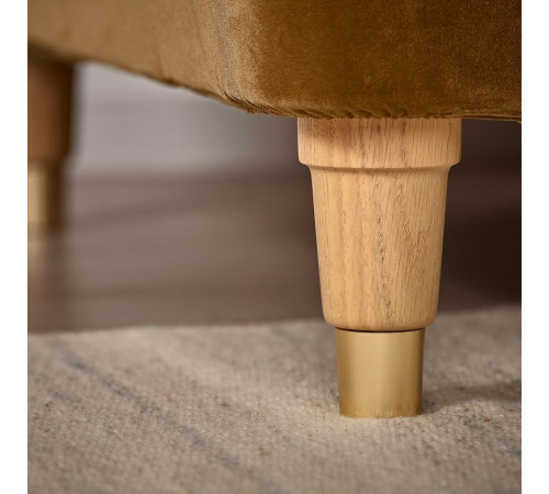 Sofa dwuosobowa, Alhamn ciemny żółto-brązowy VALNÄS 796.153.26