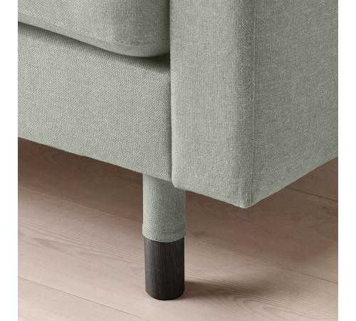 Sofa 2-osobowa, Gunnared jasnozielony/drewno/czarny LANDSKRONA 894.442.11