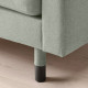 Sofa 2-osobowa, Gunnared jasnozielony/drewno/czarny LANDSKRONA 894.442.11